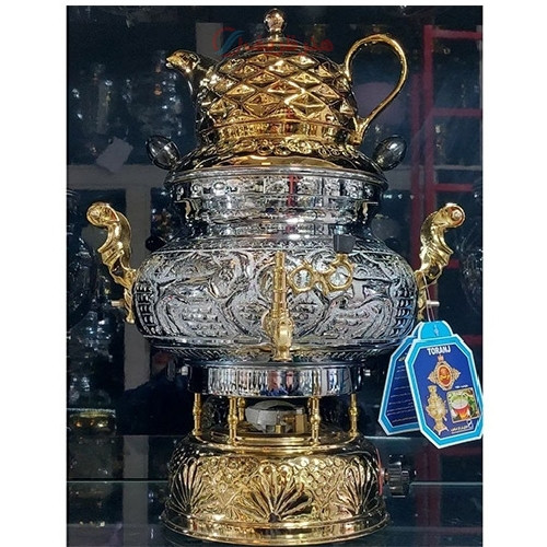 سماور گازی 8 لیتری قلم، ورق ضخیم با کیفیت درجه یک