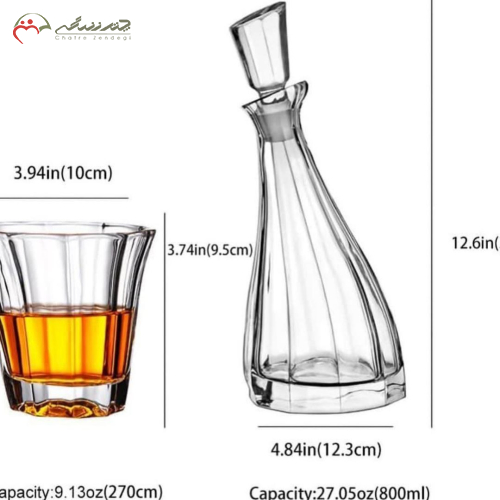 خرید تنگ و لیوان کج محصول وارداتی درجه یک جنس کریستال     | چترزندگی
