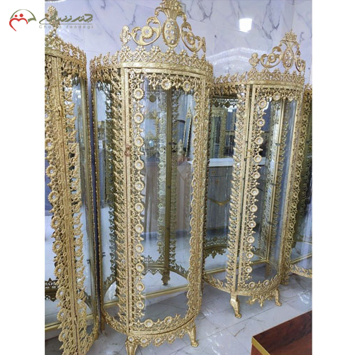 بوفه آلومینیومی نیم گرد مدل تاج دار