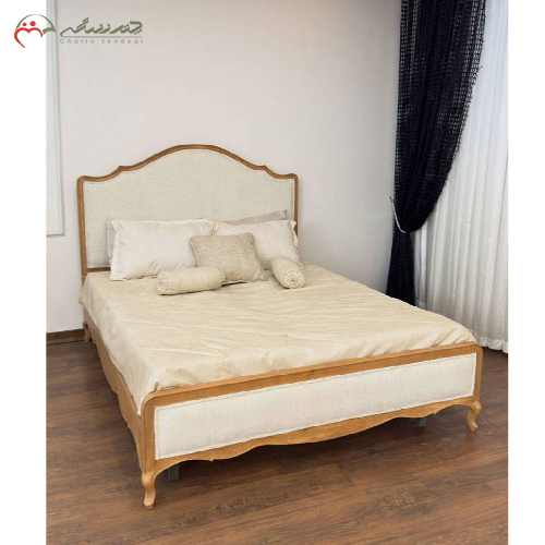تخت خواب مدل فرانسوی چوب راش