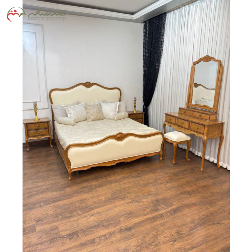 سرویس مبلمان، میز ناهارخوری و تخت خواب مدل فرانسوی