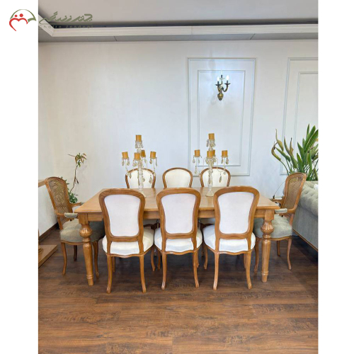 سرویس مبلمان، میز ناهارخوری و تخت خواب مدل فرانسوی