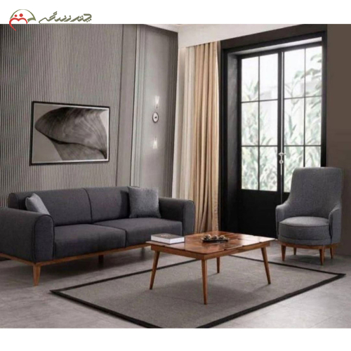 مبل 7 نفره راحتی مدل مینیمال با چوب راش _ چترزندگی