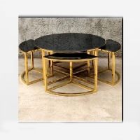 خرید، قیمت و مشخصات جلو مبلی 5 پارچه برنزی با رویه شیشه ای و بدنه با دوام رنگ ثابت دارای ضمانت - چترزندگی