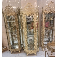 خرید، قیمت و مشخصات بوفه نیم گرد سه طبقه با بدنه آلیاژ درجه یک و رنگ ثابت با ضمانت و کیفیت بی نظیر - چترزندگی