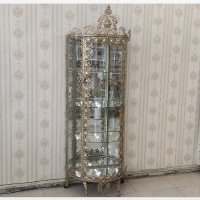 خرید، قیمت و مشخصات بوفه ی برنزی سه طبقه طرح آفتابگردان و رنگ فورتیک با کیفیت، ظاهر عالی و به قیمت تولید - چترزندگی