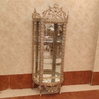 خرید، قیمت و مشخصات مینی بوفه برنزی طرح خم مدل گل رز برجسته با رنگ فورتیک چند لایه و ضمانت نامه زیر قیمت بازار - چترزندگی