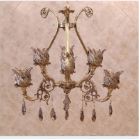 خرید، قیمت و مشخصات لوستر برنزی طرح شاه عباسی مناسب آشپزخانه به رنگ فورتیک با گارانتی رنگ و دوام بدنه - چترزندگی