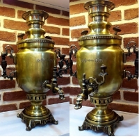 خرید، قیمت و مشخصات سماور 6 لیتری به رنگ آنتیک و مدل نظر، طراحی و تولید با ظرافت بالا و کیفیت بی نظیر متریال، دارای ضمانت - چترزندگی