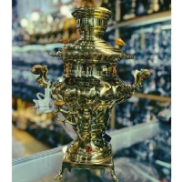 خرید، قیمت و مشخصات سماور برقی 4 لیتری با بدنه ی تمام برنجی آبکاری شده قابل سفارش به رنگ و طرح دلخواه مشتری - چترزندگی