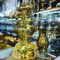 خرید، قیمت و مشخصات سماور ذغالی 4 لیتری برنجی آبکاری شده مدل ممتاز با ورق 0.7 میل و ترکدار، دارای ضمانت یک ساله - چترزندگی