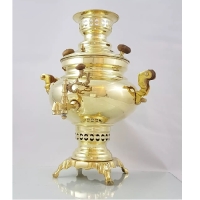 خرید، قیمت و مشخصات سماور 4 لیتری ذغالی مدل عدسی با بدنه ی ساده و ورق ضخیم و با کیفیت دارای ضمانت  - چترزندگی
