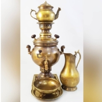 خرید، قیمت و مشخصات سماور 3 لیتری ذغالی مدل ممتاز با بدنه ی برنجی ساده و ورق ضخیم با کیفیت، دارای ضمانت یک ساله - چترزندگی