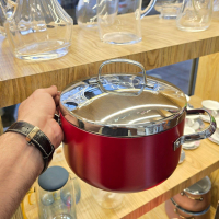 خرید، قیمت و مشخصات سرویس قابلمه 7 پارچه گرانیت درب استیل کرکماز ترکیه ارزان و با کیفیت _ چترزندگی