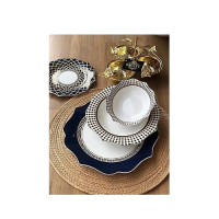 خرید، قیمت و مشخصات سرویس غذاخوری ۲۴ پارچه ۶ نفره، محصول SEMBOL ترکیه ارزان و با کیفیت _ چترزندگی