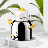 خرید، قیمت و مشخصات کتری روگازی با قوری چینی مدل ۵۱۸۰ در رنگ بندی های مختلف ارزان و با کیفیت _ چترزندگی