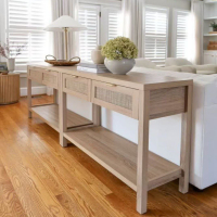 خرید، قیمت و مشخصات کنسول چوبی زیبا، چهار کشو، مدرن و خاص؛ارزان و با کیفیت _ چتر زندگی