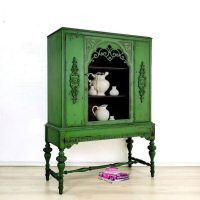 خرید، قیمت و مشخصات کمد ویترین اتریشی پایه دار، رنگبندی،ارزان و با کیفیت _ چتر زندگی