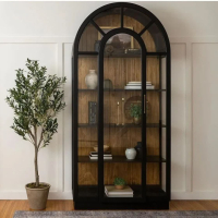 خرید، قیمت و مشخصات کتابخانه هلالی پنج طبقه چوبی، جادار، رنگبندی؛ ارزان و با کیفیت _ چتر زندگی