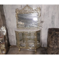 خرید، قیمت و مشخصات آینه کنسول آبکاری شده با طرح طاووس، ارزان و با کیفیت _ چترزندگی