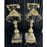 خرید، قیمت و مشخصات تلفن برنزی مدل پایه مربع ستونی در دو رنگ شیک، ارزان و با کیفیت _ چتر زندگی