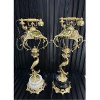 خرید، قیمت و مشخصات تلفن سیمرغ مدل پایه دار برنزی با دو رنگ  شیک، ارزان و با کیفیت _ چتر زندگی