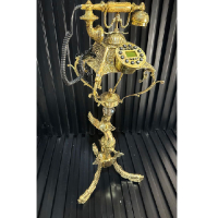 خرید، قیمت و مشخصات تلفن پایه ماهی برنزی مدل شاه ملائکه طرح سه پایه، ارزان و با کیفیت _ چتر زندگی