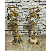 خرید، قیمت و مشخصات تلفن پایه دار برنزی مدل سیمرغ در دو رنگ شیک، ارزان و با کیفیت _ چتر زندگی