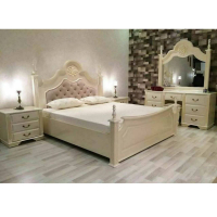 خرید، قیمت و مشخصات سرویس خواب سلطنتی مدل کایلی جنس چوب روس، شیک و مدرن _ چترزندگی