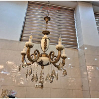 خرید، قیمت و مشخصات لوستر 5 شاخه برنز، با کریستال درجه یک و ماندگار زیر قیمت بازار، کیفیت عالی _ هنرظریف