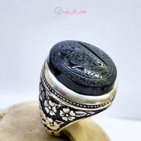 خرید، قیمت و مشخصات انگشتر یشم یمنی کلکسیونی رکاب طلا نقره کیفیت عالی، زیر قیمت بازار _ هنرظریف