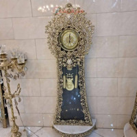 خرید، قیمت و مشخصات ساعت کنسول دار برنزی، بسیار زیبا و شیک، برنز درجه 1، با ضمانت کیفیت کالا _ هنرظریف