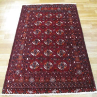 خرید آنلاین، فرش بافت دست بلوچ، طرح قاب پنجه مرغي با رنگ زمینه و حاشیه لاكي کد ۳۹۸۳۹، قیمت مناسب | چترزندگی