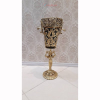 خرید آنلاین، سطل و جادستمال با ستونی در طرح بانوی یونانی از جنس آلیاژ آلومنیوم، آبکاری برنز همراه 5 سال گارانتی رنگ، زیر قیمت بازار | چترزندگی