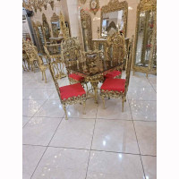 خرید قیمت و مشخصات میز نهارخوری روکش برنز با ضخامت بالا محصول اصفهان با رنگ ثابت و کیفیت درجه 1 _ هنرظریف