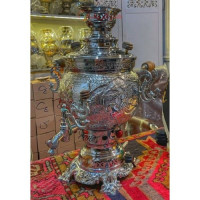 خرید آنلاین، سرویس سماور گازی شش لیتری،  با کیفیت بالا و جنس برنج درجه یک، با دوام، با طراحی زیبا _ هنرظریف