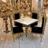 خرید، قیمت و مشخصات _ میز ناهارخوری 4 نفره جنس آلیاژ با رنگ ثابت و کیفیت ممتاز، دارای ضمانت  _ هنرظریف
