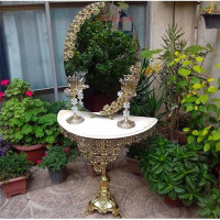 خرید آنلاین، سرویس کامل آینه و شمعدان و میز کنسول آلیاژ، شیک و با کیفیت، زبر قیمت بازار _ هنرظریف