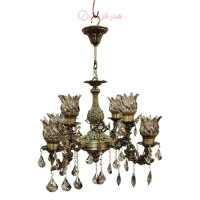 خرید، قیمت و مشخصات، لوستر ملائکه 4 شاخه، زیبا و با کیفیت، با رو کش برنز، ماندگاری بالا، زیر قیمت بازار _ هنرظریف