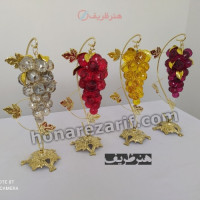 خرید آنلاین، انگور کریستالی با پایه برنجی درجه یک در 4 رنگ متفاوت، دکوری زیبا و شیک، زیر قیمت بازار | چترزندگی