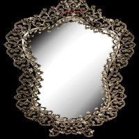 خرید، قیمت و مشخصات آینه دیواری طراحی خاص با بدنه آلیاژ و رنگ ثابت دارای ضمانت _ هنرظریف