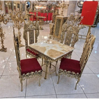 خرید، قیمت و مشخصات میز ناهار خوری 4 نفره آلیاژ، بسیار زیبا و نفیس و با استحکام بالا و رنگ ثابت | هنرظریف