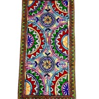 خرید آنلاین، رومیزی کتان  سوزن دوزی و آینه کاری B-15 مستطیل، با سوزن دوزی بی نظیر و زیبا، زیر قیمت بازار | چترزندگی