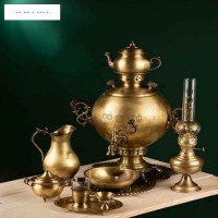 خرید آنلاین، ٰسماور زغالی برنجی کروی 7 لیتری، بسیار زیبا، با کیفیت و بدون تغییر رنگ، به قیمت تولیدی | چترزندگی