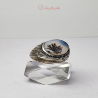 خرید آنلاین، انگشتر مردانه با نگین شجر تک درخت کلکسیونی همراه با رکاب نقره عیار 925 مدل رلکسی، زیر قیمت بازار | چترزندگی