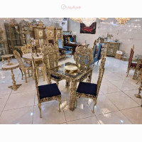 خرید، قیمت و مشخصات میز ناهارخوری طرح طاووس ۴ نفره، ضخامت بالا و رنگ ثابت محکم و ماندگار _ هنر ظریف