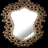خرید، قیمت و مشخصات آینه دیواری مدل کلاسیک با بدنه آلیاژ و رنگ ثابت کیفیت درجه یک رنگ و بدنه _ هنرظریف