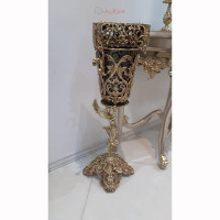 خرید آنلاین، سطل و جادستمال با پایه 4 شاخه در طرح فرشته بزرگ، جنس آلیاژ آلومنیوم با آبکاری برنز، قیمت مناسب | چترزندگی