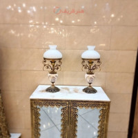 خرید، قیمت و مشخصات شمعدان آنتیک برنزی و سرامیکی بسیار زیبا و کار شیک و درجه یک، زیر قیمت بازار _ هنرظریف