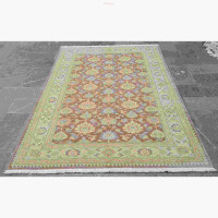 خرید آنلاین،فرش دستباف تبريز  کد 45228 در طرح شکیل افشان سلطان آباد، زمینه شکلاتی با حاشیه کرم، زیر قیمت بازار | چترزندگی